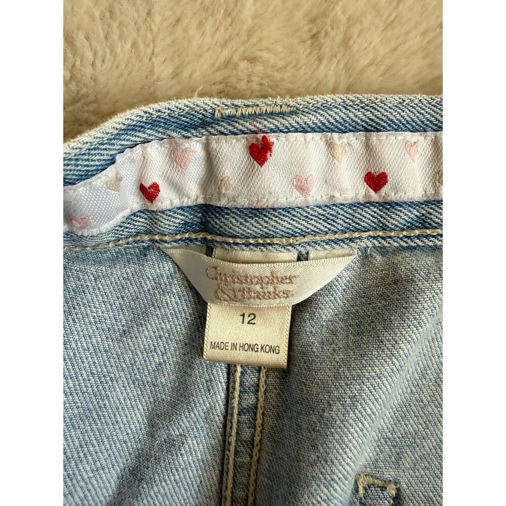 Christopher & Banks Wide Leg Crop JeansHearts Size 12 - Picture 5 of 7